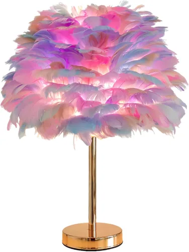 Vista 19 de ZYLEISENBAO Lámpara de Flor de Rosa Rosa Romántica Lámpara de Mesita de Noche Princesa Lámpara de Mesa de Flor para Mesita de Noche Luz de Rosado