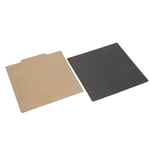 Vista 3 de Placa de construcción de impresora 3D de 7.874 x 7.874 in, doble cara PEI pulverizado en polvo de acero con resorte flexible plataforma de cama