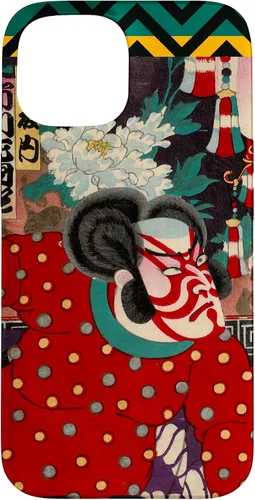 Vista 6 de Funda para iPhone 11 Pro Max Fierce Samurai japonés Kabuki Woodblock