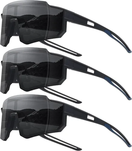 Vista 15 de STORYCOAST Lentes de sol deportivos polarizados para hombres y mujeres, para conducir, pesca, ciclismo, bicicleta de montaña, protección UV400