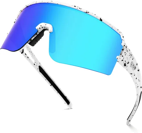 Vista 10 de FMY Gafas de sol polarizadas para ciclismo, lentes deportivos con protección UV400, para béisbol, correr, pescar, para hombres, mujeres y jóvenes