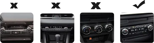 Vista 3 de CONGCONG Para Mazda Accessories AC Button Bling Crystal Accesorio Cubierta de perilla interior compatible con Mazda 3/Mazda 6/CX-5/CX-9