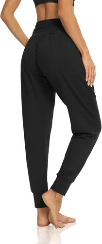 Vista 5 de DIBAOLONG - Pantalones de yoga sueltos para hacer ejercicio, casuales, cómodos, con bolsillos