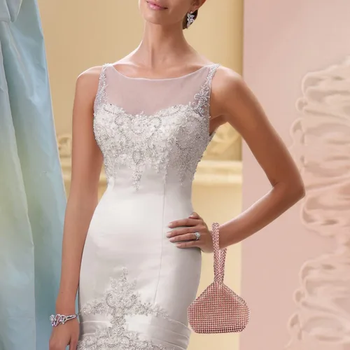 Vista 4 de Bolso de mano para mujer, diseño triangular, para boda, fiesta