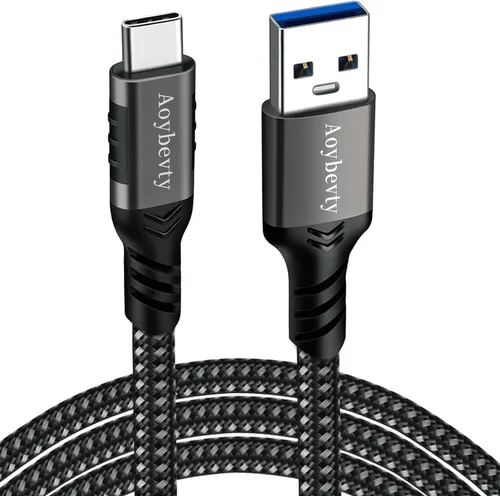Vista 12 de Cable USB A a USB C (paquete de 2 unidades, 0,5 m), USB 3.1/3.2, transferencia de datos de 10 Gbps y cable de carga rápida de 60 W 3 A para SSD