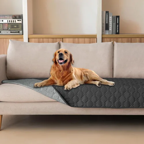 Vista 87 de gogobunny Manta para mascotas 3 veces más resistente, impermeable y a prueba de arañazos; protector de muebles reversible para perros y gatos, funda