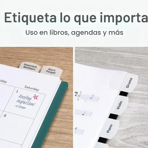 Vista 6 de Pestañas de índice láser imprimibles Redi-Tag, Blanco