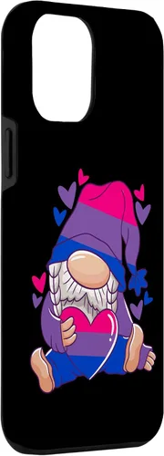 Vista 3 de Funda de bandera bisexual para iPhone 14 Pro Max Gnomo bisexualidad Bisexual Orgullo Bisexual