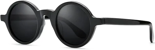 Vista 5 de HEPIDEM Gafas ópticas redondas de acetato para hombre, gafas ópticas, gafas de marco Zolman