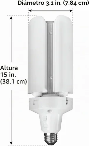 Vista 3 de [Usado] Feit Electric Panel de luz LED con sensor de movimiento, equivalente a 300 W, panel ajustable de 90°, base estándar E26, CRI 80, 4000