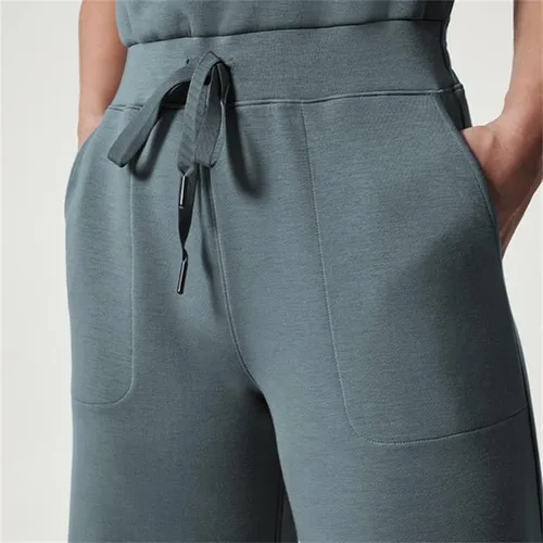 Vista 5 de Nuevos overoles para mujer 2023 The Air Essentials Mono sin mangas de pierna ancha con cinturón con bolsillos