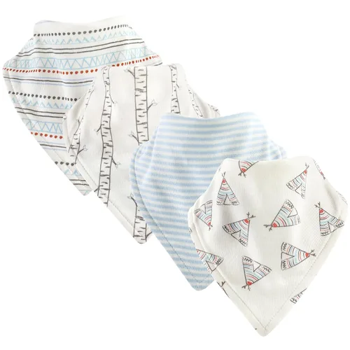 Vista 3 de Touched by Nature Baberos unisex de algodón orgánico para bebé, zorro, talla única