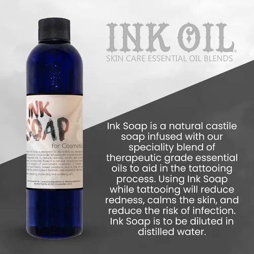 Vista 2 de Ink Oil 's Tattoo Aftercare Jabón I Salve Ungüento para curar tatuajes I Perfecto para los amantes del tatuaje I Elementos esenciales de cuidado