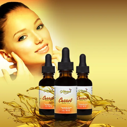 Vista 7 de Allurials Aceite de semilla de zanahoria – 100% puro y orgánico, sin refinar, prensado en frío, todo natural, aceite de zanahoria – Daucus Carota