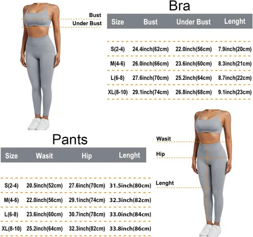 Vista 6 de SUUKSESS Conjuntos de entrenamiento sin costuras para mujer, sujetador deportivo con tiras y cintura alta, pantalones cortos