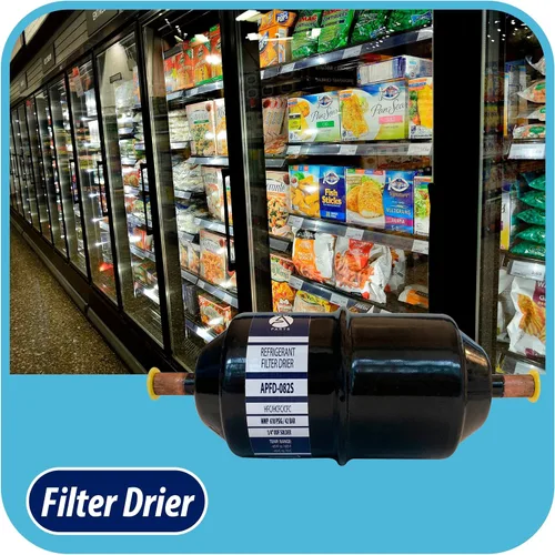 Vista 4 de Appli Parts APFD-082S 1/4 pulg. Filtro Secador de Línea Líquida Refrigerante AC para Refrigeración HVAC 082S ODF Conexión por Soldadura Universal