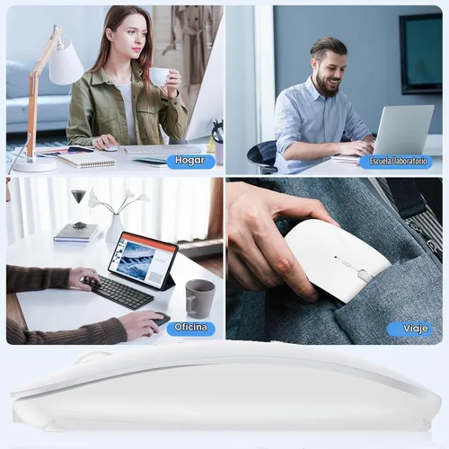 Vista 7 de SUNGI Ratón recargable inalámbrico Bluetooth para MacBook iPad portátil