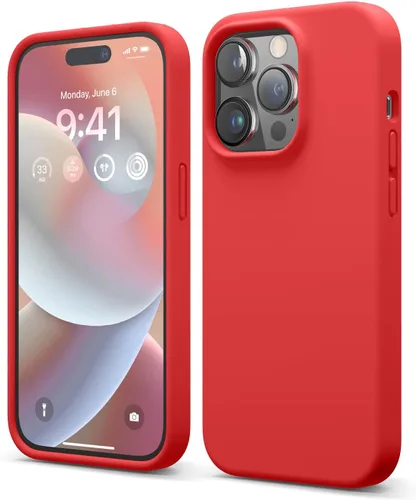 Vista 9 de elago Compatible con Funda para iPhone 14 Pro, Funda de Silicona Líquida, Cubierta Protectora de Cuerpo Completo, A Prueba de Golpes, Funda Delgada