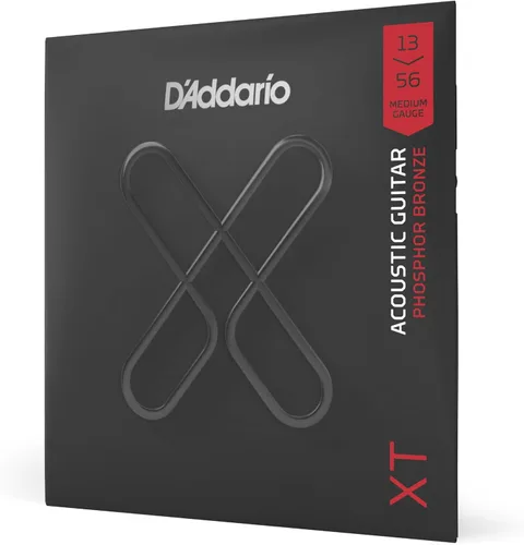 Vista 13 de D'Addario Cuerdas para guitarra acústica, XT con revestimiento de bronce fosforoso, XTAPB1047, calibre extra ligero 10-47, juego de 6 cuerdas