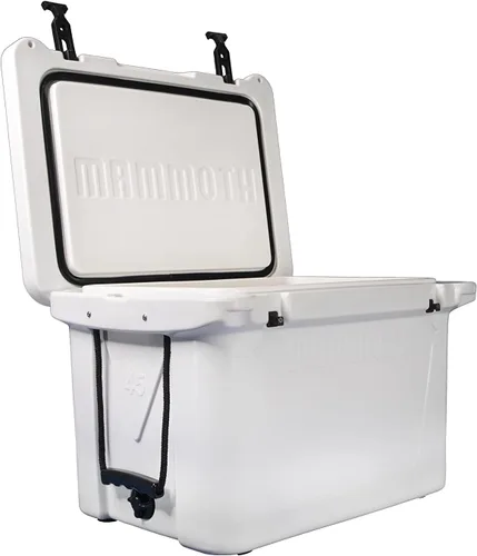 Vista 13 de Mammoth Ranger 25 - Hielera rígida aislada con capacidad de 25 cuartos de galón, capacidad para 30 latas, ideal para barco, campamento, bronceado