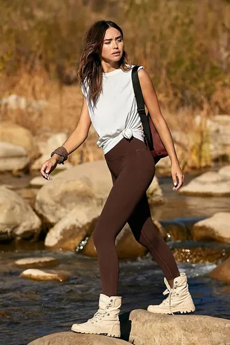 Vista 22 de NexiEpoch - Paquete de 4 leggings suaves para mujer, con bolsillos, control de abdomen y cintura alta, pantalones capri para yoga y ejercicio