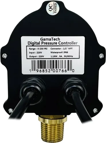 Vista 6 de GamaTech - Interruptor de presión para bomba de agua y bomba de aire, controlador de presión ajustable digital, 1/2 pulgada macho Npt