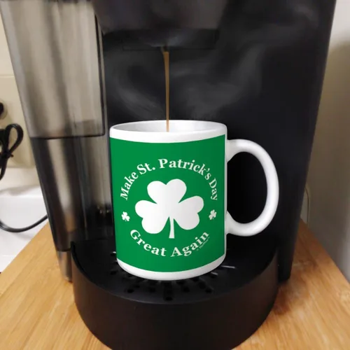 Vista 5 de ThisWear Tazas de café divertidas que hacen que el día de San Patricio sea genial de nuevo, trébol divertido regalo de café irlandés del día de San