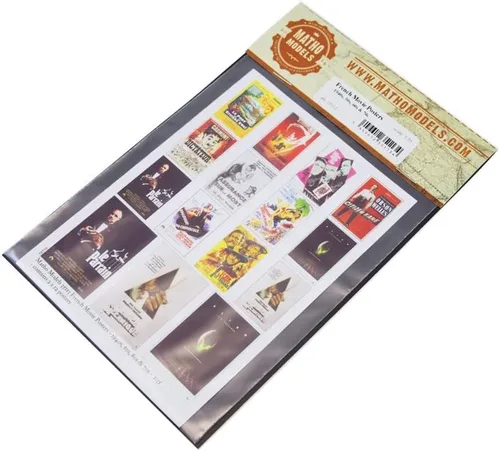 Vista 2 de Pósters de películas francesas a escala 1/35 - Años 40, 50, 60 y 70 - Accesorios de plástico para modelos # 35113