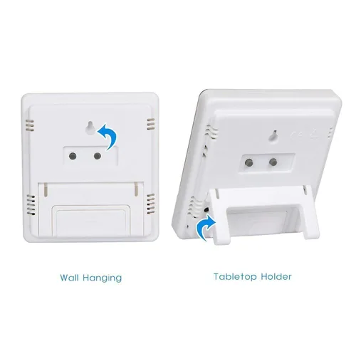 Vista 2 de Termo higrómetro de temperatura y humedad (rango de temperatura: 14°F a 122°F) para ambiente interior junto con certificado de calibración