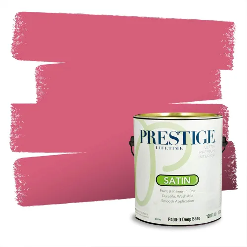 Vista 91 de Prestige Paints Pintura exterior e imprimación en uno, 1 galón, plano, coincidencia comparable de Valspar* Amber Rose*