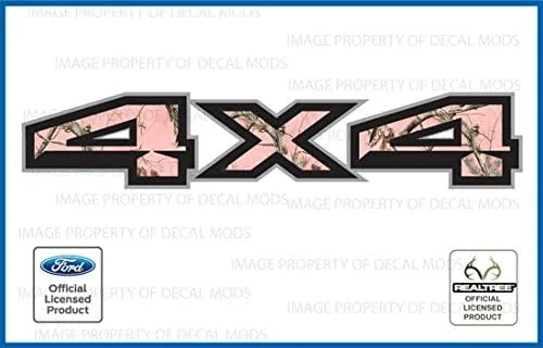 Vista 7 de Calcomanías adhesivas para camiones 4X4 para Ford F150 (2015-2020) Realtree - AP [Juego de 2]