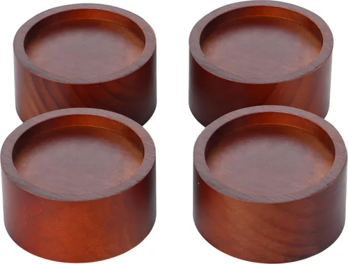 Vista 9 de Lufia Elevadores de madera de pino maciza de 1, 2 o 2.6 pulgadas, elevadores de muebles duraderos para camas, sofás, escritorios, diseño elegante