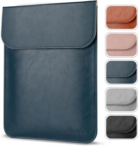 Vista 10 de Allinside Funda para laptop de 13-13.3 pulgadas para MacBook Pro 14, Air 13 Marrón