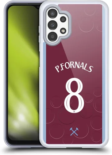 Vista 16 de Head Case Designs Officially Licensed West Ham United FC James Ward-Prowse 2023/24 Players Home Kit Gel Case [Military Grade Protection] Compatible