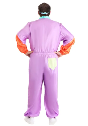 Vista 2 de Disfraz de Chándal de los 80 para Hombre Talla Plus Multicolor