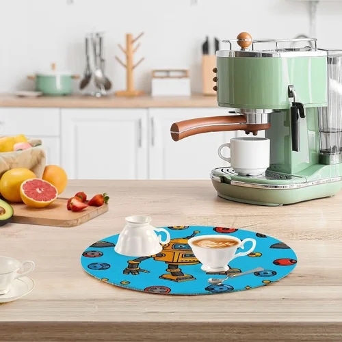 Vista 6 de 3 piezas de salvamanteles placa caliente para estufa de microondas de 15 pulgadas, resistentes al calor, manteles de mesa de cocina, decoración