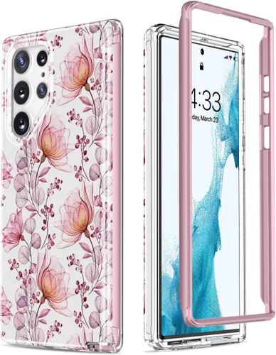 Vista 8 de Esdot Funda protectora para Samsung Galaxy S22 Ultra, de grado militar, resiste caídas de 21 pies (probado), con diseños modernos para mujeres