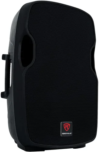 Vista 5 de Rockville BPA15 800 W pico/200 W RMS alimentado por altavoz PA de 15 pulgadas, Bluetooth, USB/SD, radio FM, ecualizador de 2 bandas, control remoto