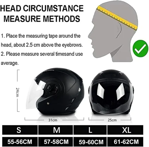 Vista 2 de Casco Bluetooth para motocicleta 3/4, casco retro abierto con visera solar, casco de moto Jet para hombres y mujeres adultos, casco aprobado por DOT