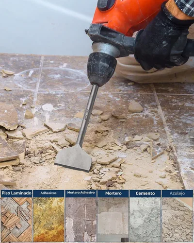 Vista 6 de Firecore FS18310 SDS Plus Cincel de eliminación de azulejos doblados en ángulo con manivela de 3 pulgadas de ancho (3 x 10 pulgadas)
