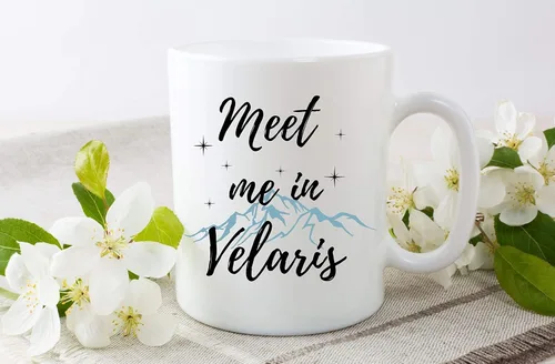Vista 3 de Balor Meet Me In Velaris - A Court of Thorns and Roses- ACOTAR - Regalo inspirado en Sarah J Maas, taza de café Bookish regalo para amiga, novia