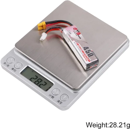Vista 4 de Crazepony 2S HV LiPo Batería, 7.6V 450mAh 80/160C XT30 Plug para basureros Larva X Micro FPV Racing Drone Quadcopter - 2 piezas