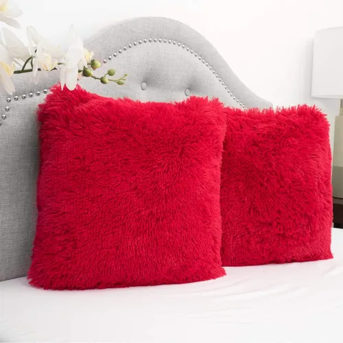 Vista 17 de Almohada de la marca Sweet Home Collection de piel sintética, suave y cómoda