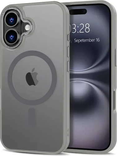 Vista 228 de Anuck - Funda magnética para iPhone 11 compatible con MagSafe, carcasa trasera mate translúcida dura, borde de TPU, delgada, resistente a impactos
