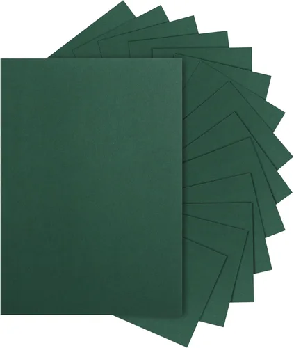 Vista 10 de Silunkia 28 hojas de cartulina negra de 8.5 x 11 pulgadas para Halloween, 250 gsm/92 libras, papel negro pesado para tarjetas de bricolaje, álbumes
