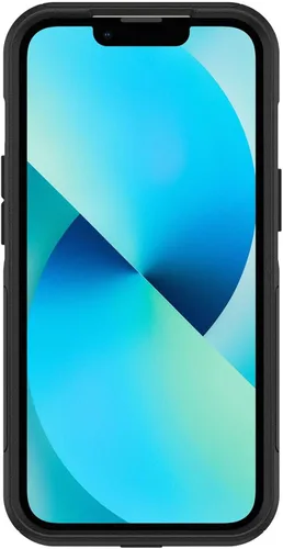 Vista 4 de OtterBox Funda para iPhone 13 (solamente) de la serie Commuter, color negro, delgada y resistente, apta para bolsillo, con protección de puerto