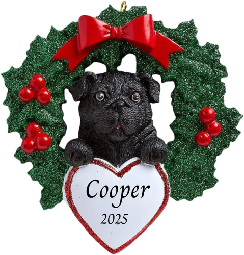 Vista 33 de Adornos personalizados para árbol de Navidad 2025 para mascotas, Chihuahua con corona, recuerdo para los amantes de los perros de los cachorros