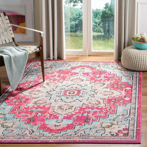 Vista 117 de Safavieh MAD473E - Tapete con diseño de medallón desgastado, bohemio elegante, colección Madison, no suelta pelos, fácil de cuidar, alto tránsito