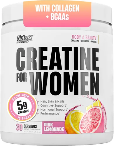 Vista 9 de Nutrex Research Creatina para mujer Booty & Beauty – Peach Mango 0.18 oz de creatina, 0.17 oz de colágeno, BCAA y ácido hialurónico para glúteos