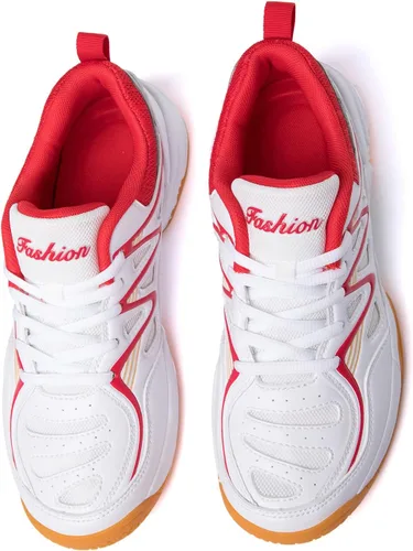 Vista 3 de Zapatos de pickleball para hombre, zapatos de bádminton, zapatos de tenis para interiores, zapatos de pista de raquetbol, squash, zapatos de voleibol